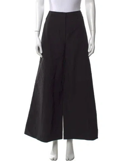 Pre-owned Ulla Johnson Wide Leg Pants In Black