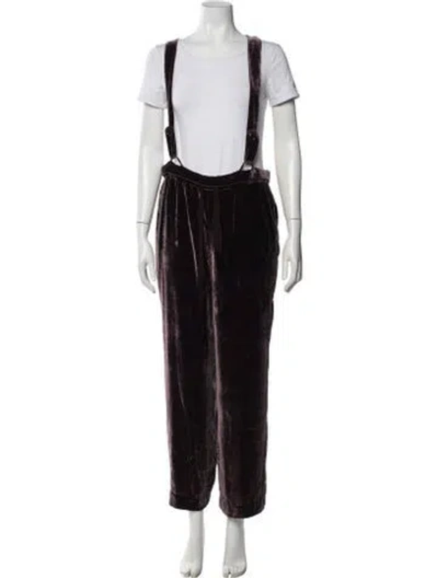 Pre-owned Ulla Johnson Wide Leg Pants In Black
