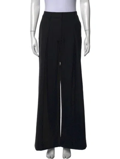 Pre-owned Ulla Johnson Wide Leg Pants In Black