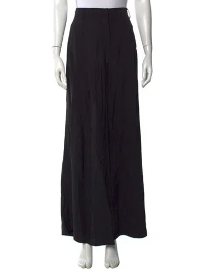 Pre-owned Ulla Johnson Wide Leg Pants In Black