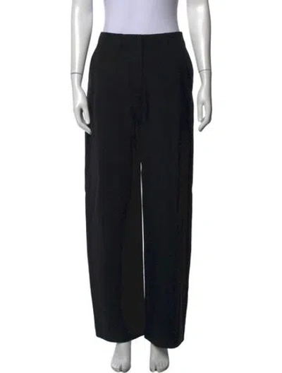 Pre-owned Ulla Johnson Wide Leg Pants In Black