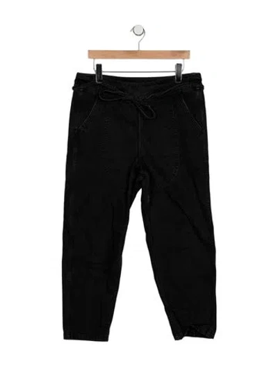Pre-owned Ulla Johnson Wide Leg Pants In Black
