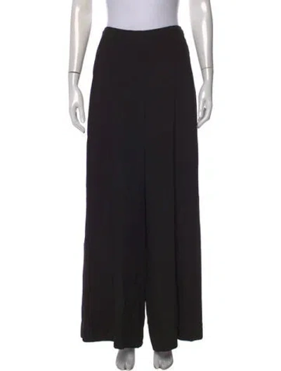 Pre-owned Ulla Johnson Wide Leg Pants In Black