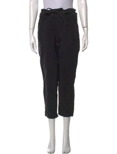 Pre-owned Ulla Johnson Wide Leg Pants In Black