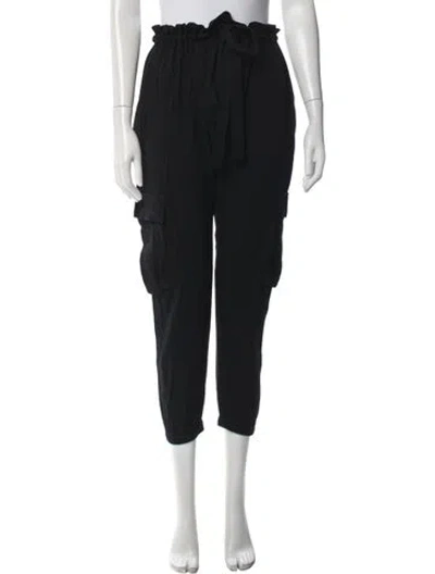 Pre-owned Ulla Johnson Wide Leg Pants In Black