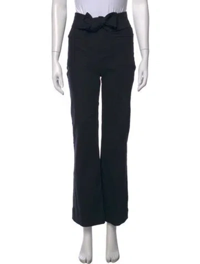 Pre-owned Ulla Johnson Wide Leg Pants In Black