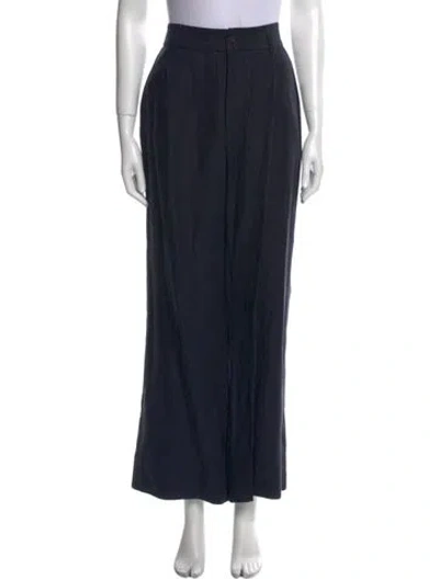 Pre-owned Ulla Johnson Wide Leg Pants In Blue