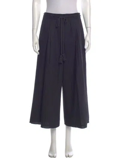 Pre-owned Ulla Johnson Wide Leg Pants In Blue