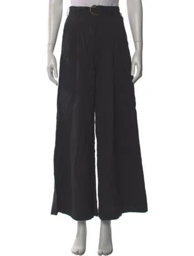 Pre-owned Ulla Johnson Wide Leg Pants In Blue
