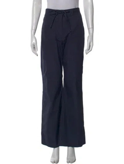 Pre-owned Ulla Johnson Wide Leg Pants In Blue
