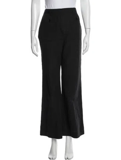Pre-owned Ulla Johnson Wide Leg Pants In Blue