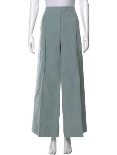 Pre-owned Ulla Johnson Wide Leg Pants In Blue