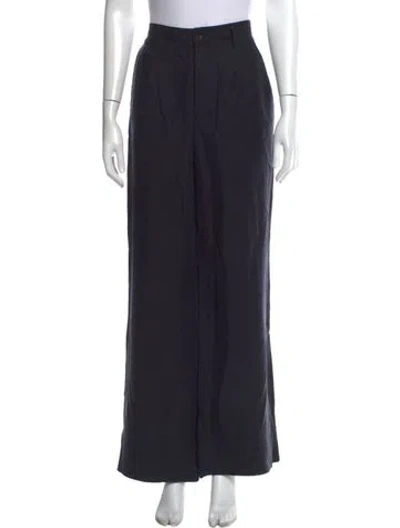 Pre-owned Ulla Johnson Wide Leg Pants In Blue