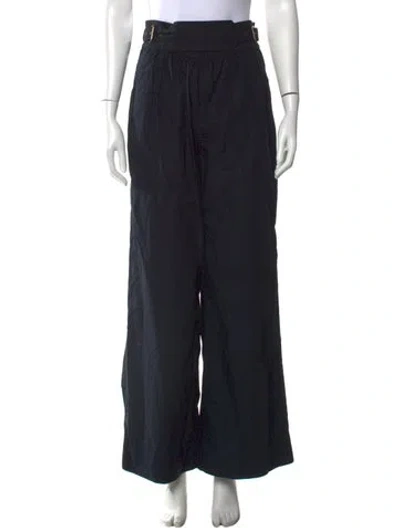Pre-owned Ulla Johnson Wide Leg Pants In Blue