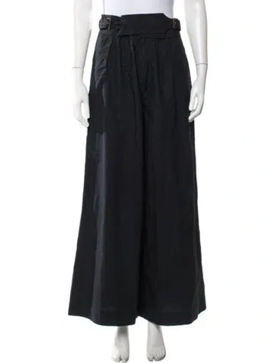 Pre-owned Ulla Johnson Wide Leg Pants In Blue