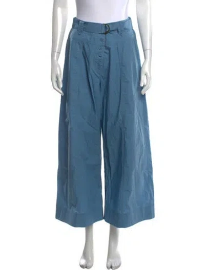 Pre-owned Ulla Johnson Wide Leg Pants In Blue
