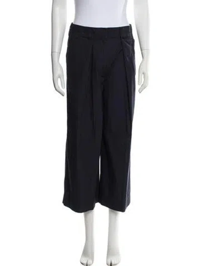 Pre-owned Ulla Johnson Wide Leg Pants In Blue