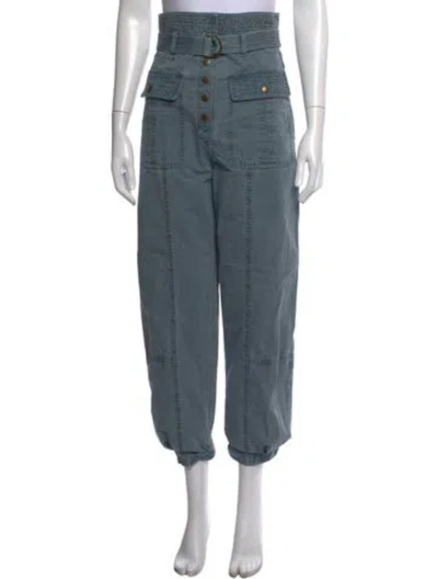 Pre-owned Ulla Johnson Wide Leg Pants In Blue