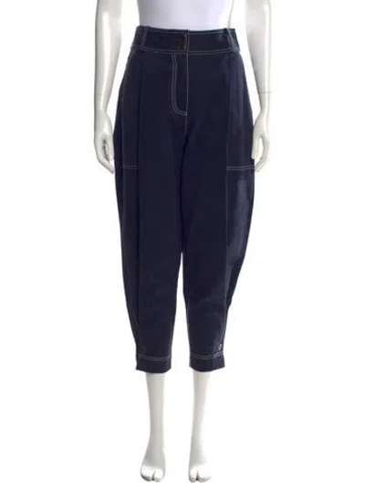Pre-owned Ulla Johnson Wide Leg Pants In Blue