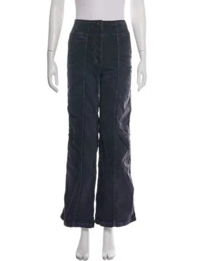 Pre-owned Ulla Johnson Wide Leg Pants In Blue