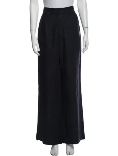 Pre-owned Ulla Johnson Wide Leg Pants In Blue