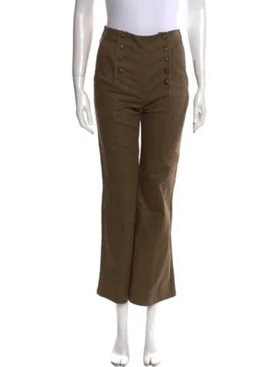 Pre-owned Ulla Johnson Wide Leg Pants In Brown