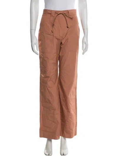 Pre-owned Ulla Johnson Wide Leg Pants In Brown