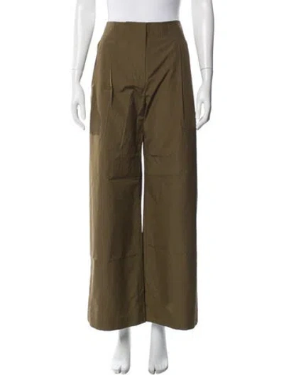 Pre-owned Ulla Johnson Wide Leg Pants In Gold
