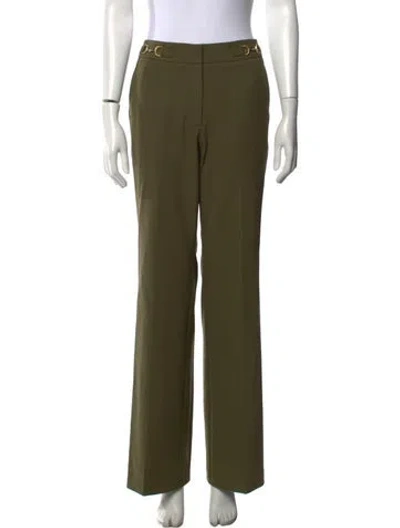 Pre-owned Ulla Johnson Wide Leg Pants In Green