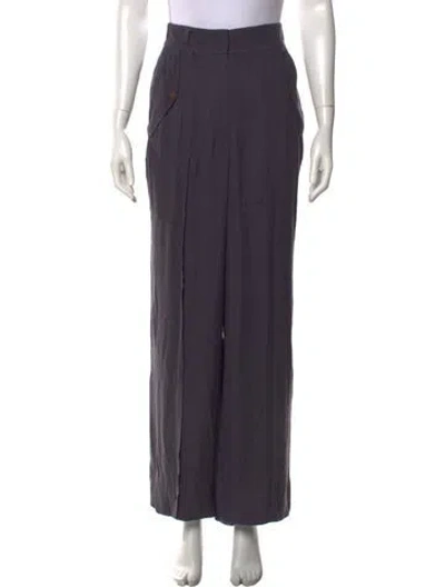Pre-owned Ulla Johnson Wide Leg Pants In Grey