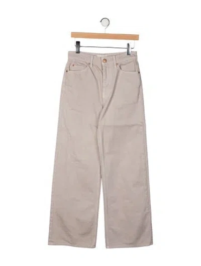 Pre-owned Ulla Johnson Wide Leg Pants In Neutral