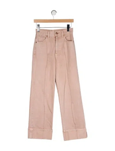 Pre-owned Ulla Johnson Wide Leg Pants In Neutral