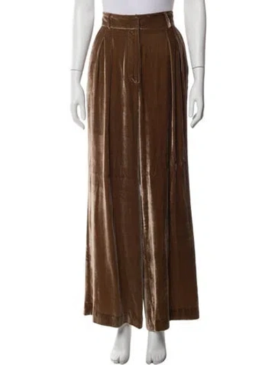 Pre-owned Ulla Johnson Wide Leg Pants In Neutral