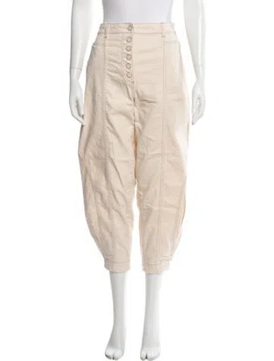 Pre-owned Ulla Johnson Wide Leg Pants In Neutral
