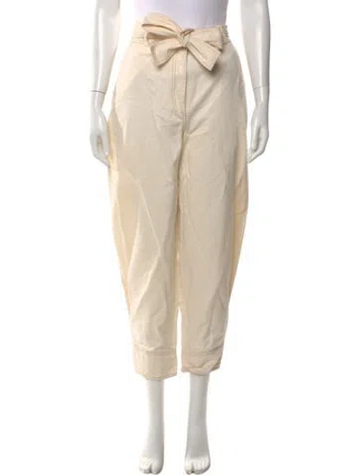 Pre-owned Ulla Johnson Wide Leg Pants In Neutral