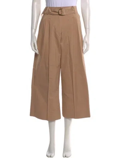 Pre-owned Ulla Johnson Wide Leg Pants In Neutral