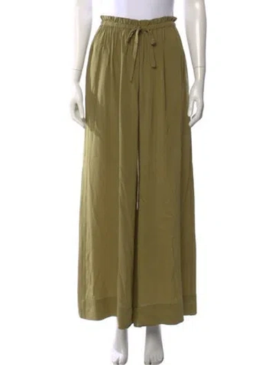 Pre-owned Ulla Johnson Wide Leg Pants In Neutral