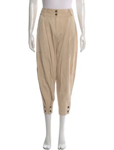 Pre-owned Ulla Johnson Wide Leg Pants In Neutral