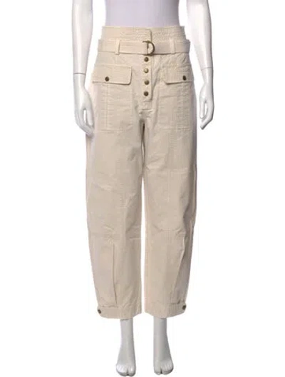Pre-owned Ulla Johnson Wide Leg Pants In Neutral