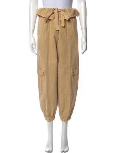 Pre-owned Ulla Johnson Wide Leg Pants In Neutral
