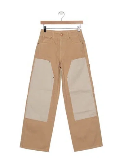 Pre-owned Ulla Johnson Wide Leg Pants In Neutral