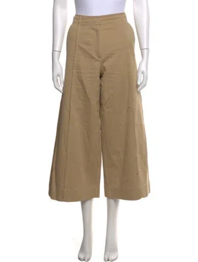 Pre-owned Ulla Johnson Wide Leg Pants In Neutrals