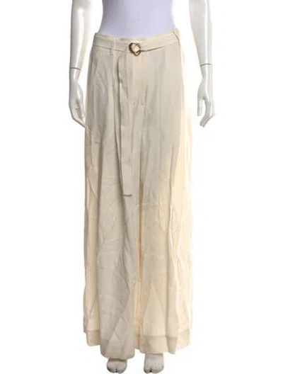 Pre-owned Ulla Johnson Wide Leg Pants In Neutrals