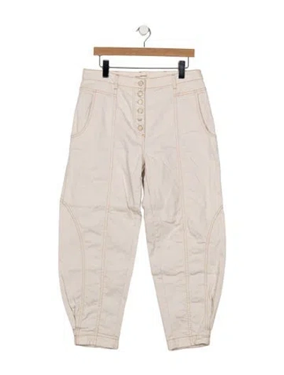 Pre-owned Ulla Johnson Wide Leg Pants In Neutrals