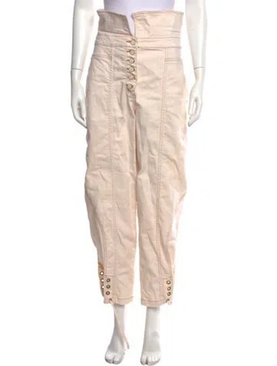 Pre-owned Ulla Johnson Wide Leg Pants In Neutrals