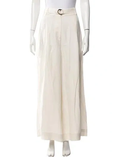 Pre-owned Ulla Johnson Wide Leg Pants In Neutrals