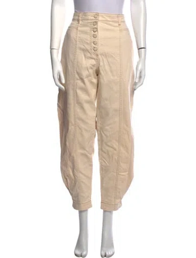 Pre-owned Ulla Johnson Wide Leg Pants In Neutrals