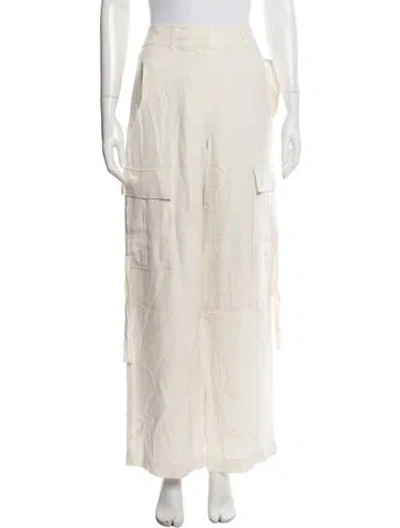 Pre-owned Ulla Johnson Wide Leg Pants In Neutrals