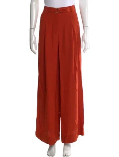 Pre-owned Ulla Johnson Wide Leg Pants In Orange