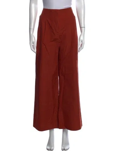 Pre-owned Ulla Johnson Wide Leg Pants In Orange